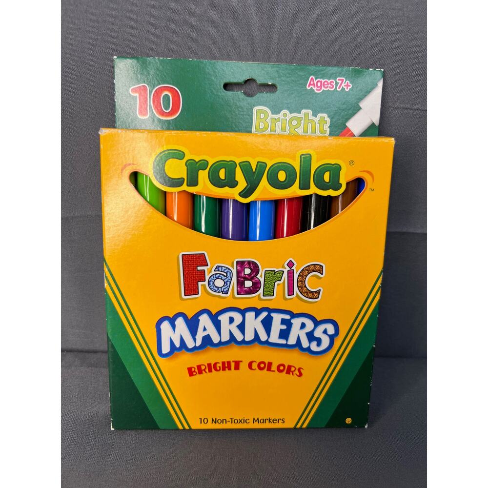 Vintage 2003 Crayola Fabric Markers Bright Colors